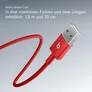 Beats USB-A zu USB-C gewebtes Kabel 1.5 m Rapid Red