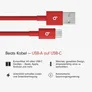 Beats USB-A zu USB-C gewebtes Kabel 1.5 m Rapid Red