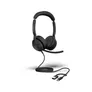 Jabra Evolve2 50 MS Stereo kabelgebunden Headset schwarz USB-A/C