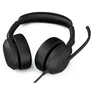 Jabra Evolve2 50 MS Stereo kabelgebunden Headset schwarz USB-A/C