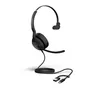Jabra Evolve2 50 MS Mono kabelgebunden Headset schwarz USB-A/C