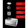 Unold 48876 Eismaschine Nobile mit digitalem Timer, 2l, Edelstahl/silber