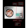 Unold 48876 Eismaschine Nobile mit digitalem Timer, 2l, Edelstahl/silber
