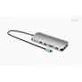 i-tec USB-C 4K Metal Nano Dock - 2x HDMI, 4x USB-C (10Gbps), 1x USB-A (10Gbps), 2x USB-A 2.0, Audio, SD/TF, LAN 1 Gbps, PD 3.1 (140W)