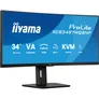iiyama ProLite XCB3497WQSNP-B1 86,4cm (34") WQHD VA Curved Office Monitor 21:9 HDMI/DP/USB-C PD95W 120Hz 0,4ms
