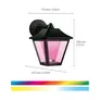 WiZ smarte Outdoor Wandleuchte Classic, 16 Mio. Farben, schwarz, IP44
