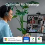 Logitech Brio 4K (Modell 2025) Webcam Grafit - 4K(30FPS), 5-fach Zoom, RightLight 3-Beleuchtungskorrektur, Anpassbar via Logi Options+