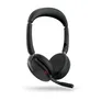 Jabra Evolve2 65 Flex MS Stereo USB Headset schwarz USB-C inkl. Wireless-Charging-Pad