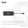 Club 3D 8-1 Tragbare USB Type-C® Dock 10 Gbit/s auf HDMI™ und DisplayPort™ 8K30Hz PD