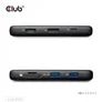 Club 3D 8-1 Tragbare USB Type-C® Dock 10 Gbit/s auf HDMI™ und DisplayPort™ 8K30Hz PD