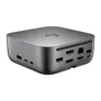 HP Thunderbolt 4 G6 Docking 100W | 2x USB-C (10Gbit/s), 2x USB-A (5Gbit/s), 1x USB-A (10Gbit/s), 1x HDMI 2.1, 2x DP 1.4, RJ-45 (2,5 GbE)