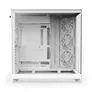 NZXT H9 Flow (2025) All White Midi Tower ATX Gaming Gehäuse weiß mit Glasfenster
