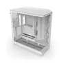 NZXT H9 Flow (2025) All White Midi Tower ATX Gaming Gehäuse weiß mit Glasfenster