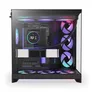 NZXT H9 Flow RGB+ (2025) All Black Midi Tower ATX Gaming Gehäuse schwarz mit Glasfenster