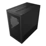 NZXT H3 Flow (2025) All Black Midi Tower mATX Gaming Gehäuse schwarz mit Glasfenster