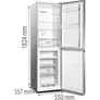 Gorenje NRK418DCS4 Kühl-Gefrierkombination 182.4 cm Höhe EEK D Silber
