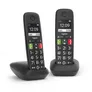 Gigaset E290 Duo Großtastentelefon schwarz