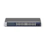 NETGEAR 24-Port Gigabit Ethernet Smart Switch (GS724T) Managed, optional mit Insight Cloud Management für 1 Jahr, mit 2 1G SFP, Desktop & Rack-Mount