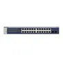 NETGEAR 24-Port Gigabit Ethernet Smart Switch (GS724T) Managed, optional mit Insight Cloud Management für 1 Jahr, mit 2 1G SFP, Desktop & Rack-Mount