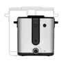 WMF 415490011 KÜCHENminis Fritteuse mit Kartoffel-Schneider