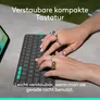 Logitech Flip Folio Tastatur-Case Grafit | Für iPad Air 13" (M2/M3), iPad Pro 13" (M4/M5)