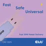 Club 3D USB-C PD3.0 Ladegerät 30 Watt 2 Stück lila