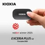 KIOXIA EXCERIA PLUS G2 1 TB USB-C 3.1 (10Gb/​s) Schwarz externe Festplatte SSD