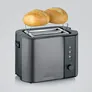 Severin AT 9573 Automatik Toaster Edelstahl Dunkelgrau