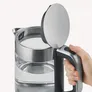 Severin WK 3420 Wasserkocher 2200W 1,7l transparent/schwarz/silber