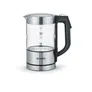 Severin WK 3458 Digitaler Mini Glas-Wasserkocher 1100W 0,5l transparent/schwarz/silber