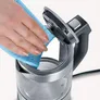 Severin WK 3458 Digitaler Mini Glas-Wasserkocher 1100W 0,5l transparent/schwarz/silber