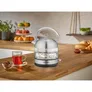Severin WK 3459 Glas-Wasserkocher Retro 2400W 1,7l transparent/schwarz/silber