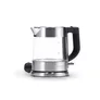 Severin WK 3468 Glas-Wasserkocher 2200W 1l transparent/schwarz/silber