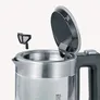 Severin WK 3472 Mini Glas-Wasserkocher 1000W 0,5l transparent/schwarz/silber