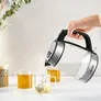 Tefal KI6058 Morning 1,7 L Glas-Wasserkocher schwarz