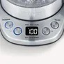 Severin WK 3473 Tee-/Wasserkocher Deluxe Mini 2200W 1l transparent/schwarz/silber