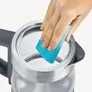Severin WK 3473 Tee-/Wasserkocher Deluxe Mini 2200W 1l transparent/schwarz/silber