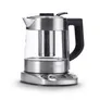 Severin WK 3473 Tee-/Wasserkocher Deluxe Mini 2200W 1l transparent/schwarz/silber