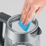 Severin WK 3480 Glas Tee- und Wasserkocher Deluxe 3000W 1,7l transparent/schwarz/silber
