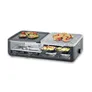 Severin RG 2366 Raclette-Grill Halb Platte / Halb Stein 1.300W schwarz
