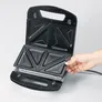 Severin SA 2968 Multi-Sandwich-Toaster, ca. 1000 W, schwarz/chrome