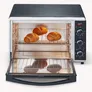 Severin TO 2058 Back und Toastofen mit Umluftfunktion 1800W schwarz