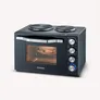 Severin TO 2074 Back und Toastofen mit 2 Kochplatten 2500W schwarz