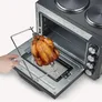 Severin TO 2074 Back und Toastofen mit 2 Kochplatten 2500W schwarz