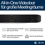 HP | Poly Studio X72 All-In-One-Video-Bar (WiFi/BT 5.0), 7,3-fach Digitaler Zoom