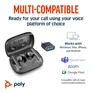Poly Voyager Free 60 UC Carbon Black Earbuds + BT700 USB-C Adapter + Basic-Ladeetui