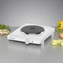 Rommelsbacher THL 1597 Einzel-Kochplatte 180 mm Ø 1500W weiß Feueremailliert