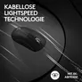 Logitech PRO X Superlight 2 Schwarz Gaming Maus, Kabellose LIGHTSPEED Technologie, Hero 2 Sensor, 44.000 DPI, 8000Hz