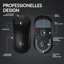 Logitech PRO X Superlight 2 Schwarz Gaming Maus, Kabellose LIGHTSPEED Technologie, Hero 2 Sensor, 44.000 DPI, 8000Hz