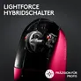 Logitech PRO X Superlight 2 Magenta Gaming Maus, Kabellose LIGHTSPEED Technologie, Hero 2 Sensor, 44.000 DPI, 8000Hz